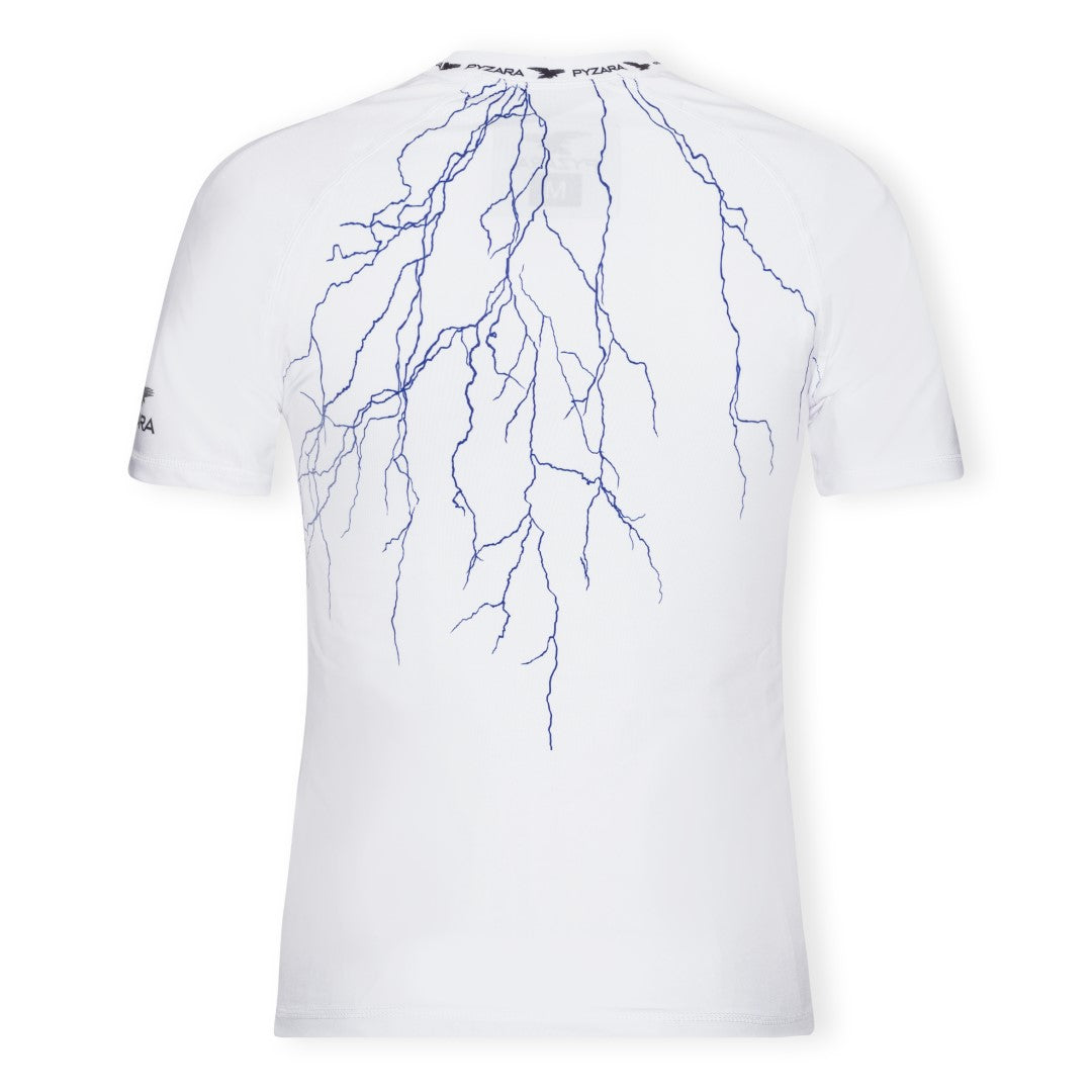 Pyzara rashguard - "Fulgur", back. Rashguard for MMA, grappling, wrestling, and other martial arts.