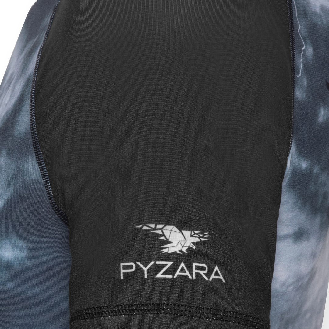 Pyzara rashguard - "Tonans", side. Rashguard for MMA, grappling, wrestling, and other martial arts.